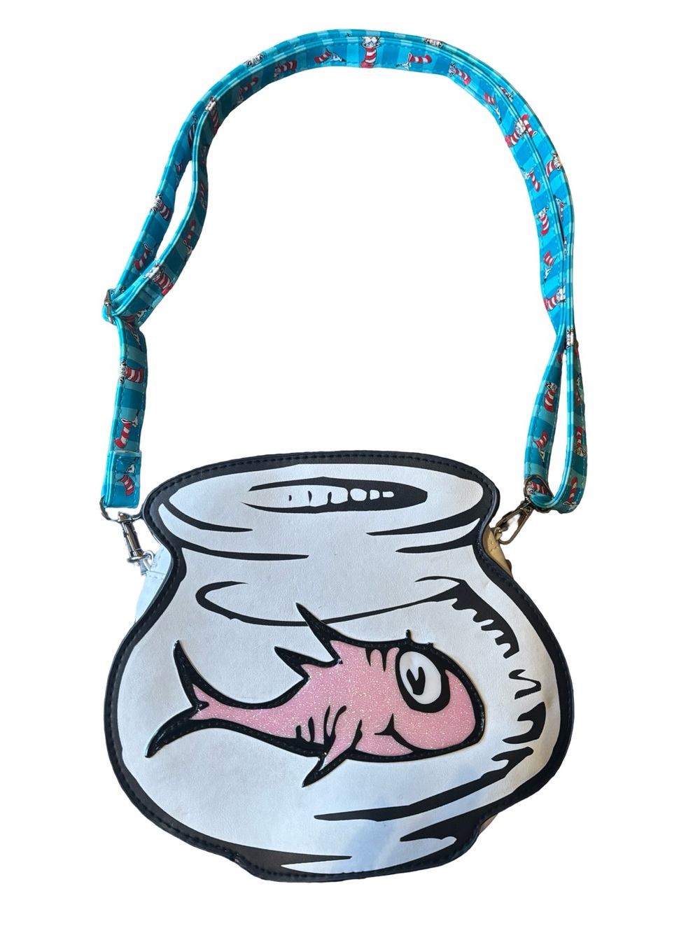 Dr. Seuss Fishbowl Crossbody Purse - Carlos the Fish - Rare/Hard to Find